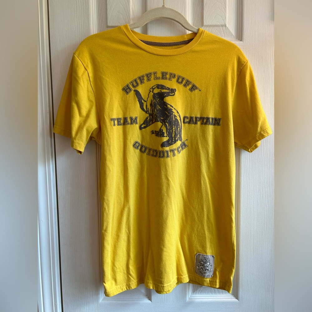 Yellow Hufflepuff Team Captain T-Shirt, Small